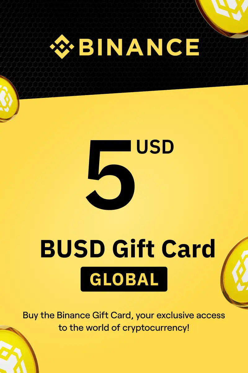 Binance (BUSD) 5 USD Gift Card (Global) - Digital Key