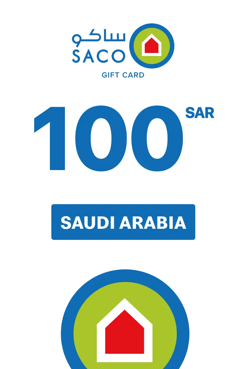 SACO 100 SAR Gift Card (Saudi Arabia) - Digital Key