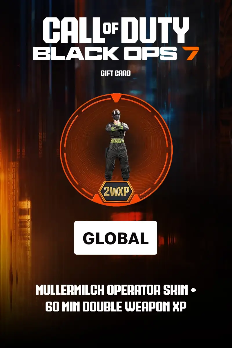 Call of Duty Black Ops 7 - Mullermilch Operator Skin + 60 Min Double Weapon XP DLC (Global) - Official Website - Digital Key