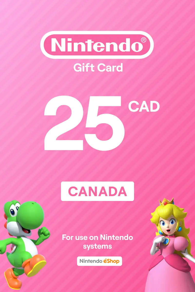 Nintendo eShop 25 CAD Gift Card (Canada) - Digital Key
