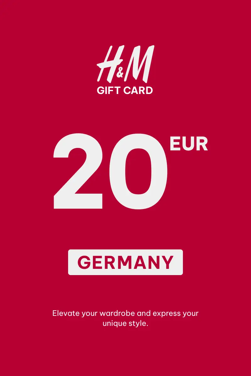 HandM 20 EUR Gift Card (Germany) - Digital Key