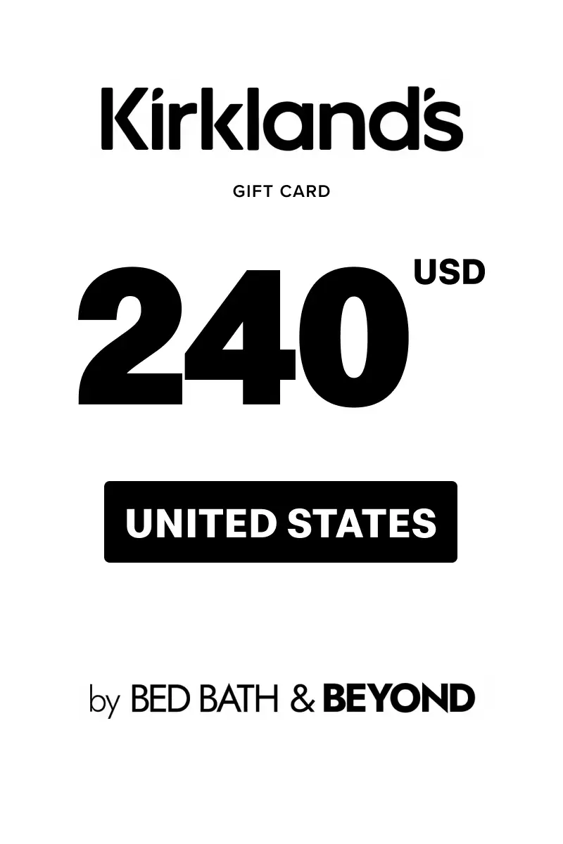 Kirkland's 240 USD Gift Card (United States) - Digital Key