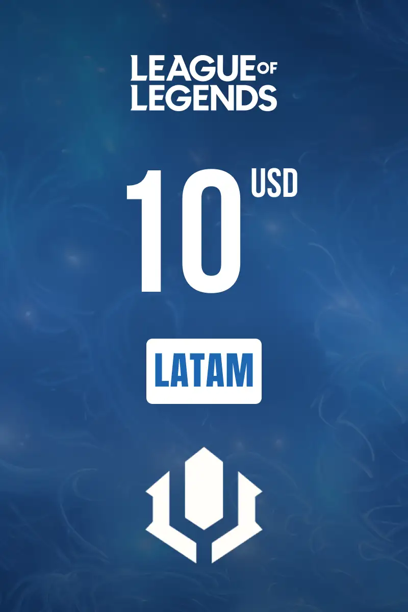 League of Legends 10 USD Gift Card (LATAM) - Digital Key