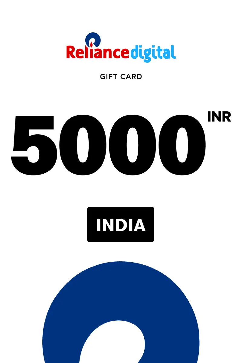 Reliance Digital 5000 INR Gift Card (India) - Digital Key