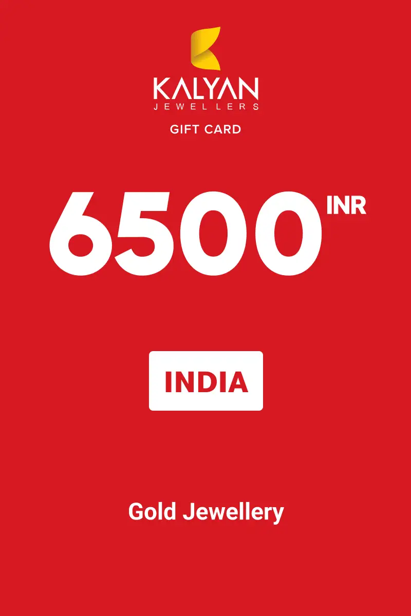 Kalyan Gold Jewellery 6500 INR Gift Card (India) - Digital Key
