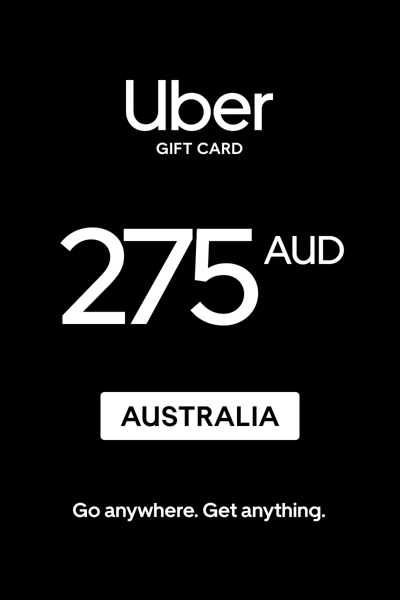 Uber 275 AUD Gift Card (Australia) - Digital Key