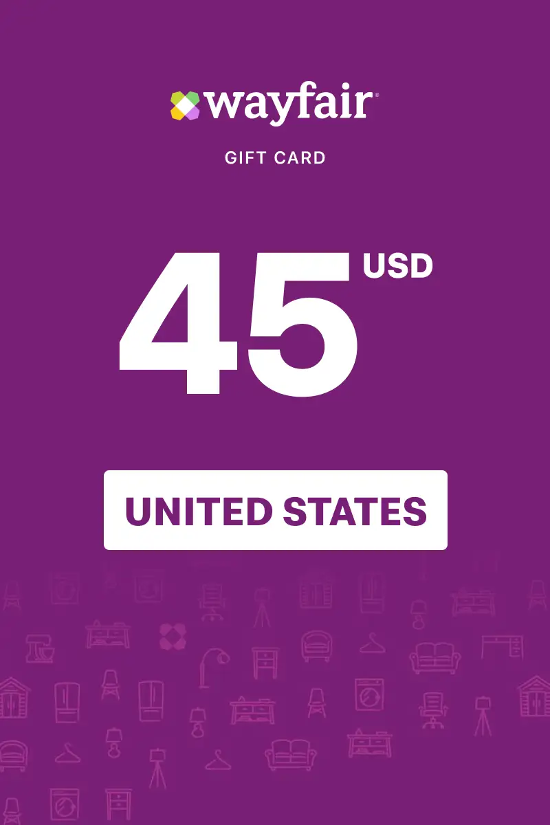 Wayfair 45 USD Gift Card (United States) - Digital Key