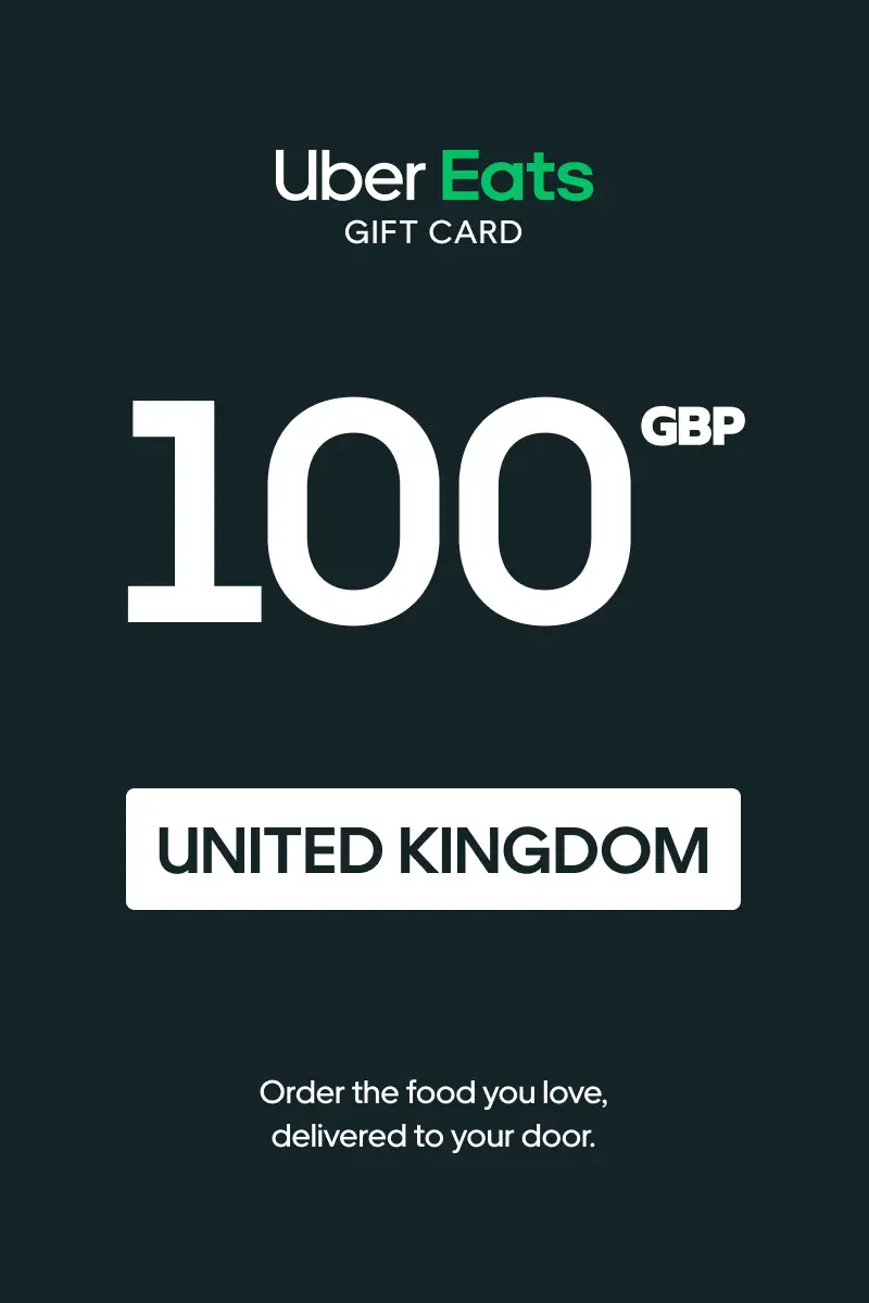 Uber Eats 100 GBP Gift Card (United Kingdom) - Digital Key