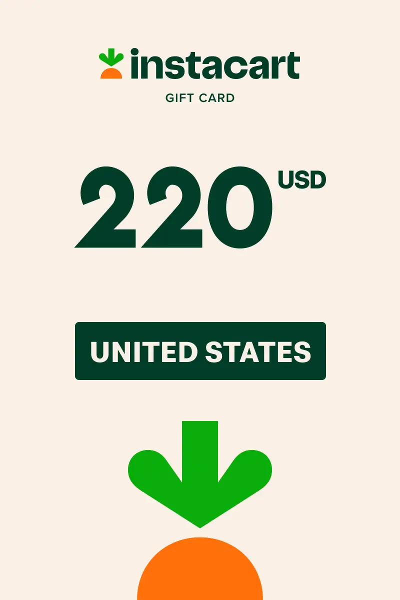 Instacart 220 USD Gift Card (United States) - Digital Key