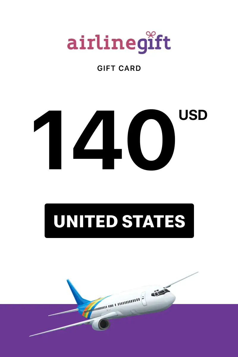 Airline Gift 140 USD Gift Card (United States) - Digital Key