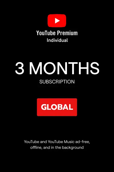 YouTube Premium Individual 3 Months (Global) - Official Website - Digital Key