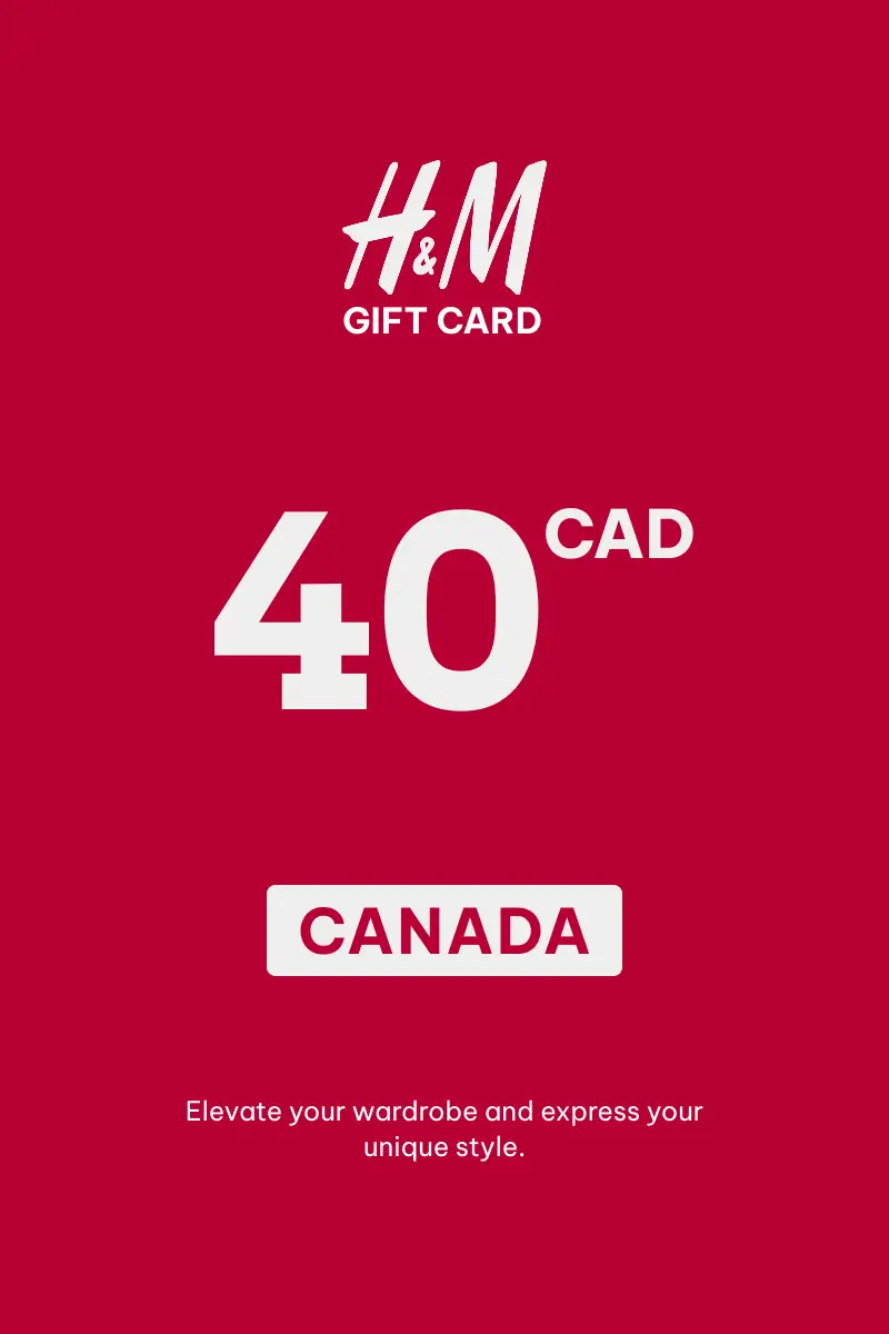 HandM 40 CAD Gift Card (Canada) - Digital Key