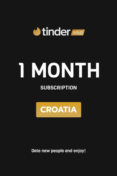 Tinder Gold 1 Month Subscription (Croatia) - Digital Key