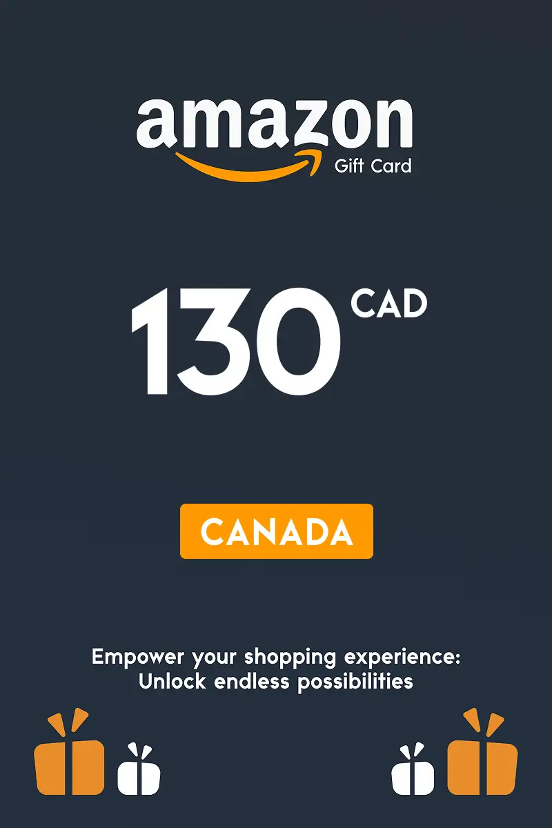 Amazon 130 CAD Gift Card (Canada) - Digital Key