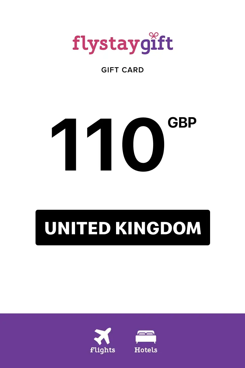 Flystay Gift 110 GBP Gift Card (United Kingdom) - Digital Key