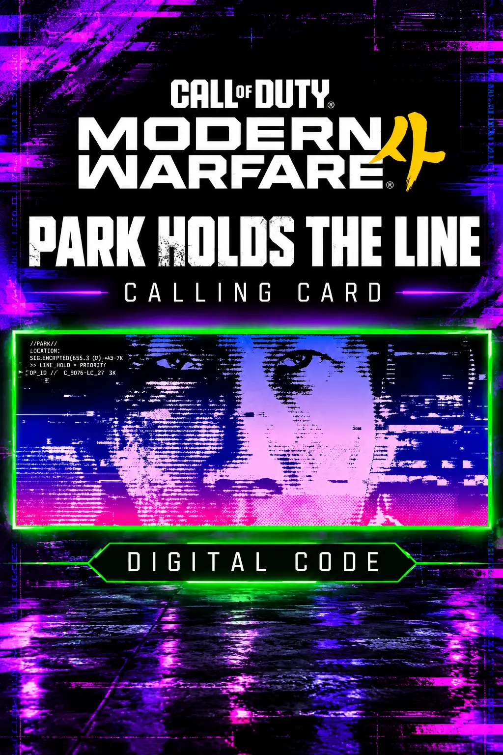 Call of Duty: Modern Warfare 4 - PARK HOLDS “THE LINE” Calling Card DLC (Global) (PC / PS4 / PS5 / Xbox One / Xbox Series X|S) - Official Website - Digital Key