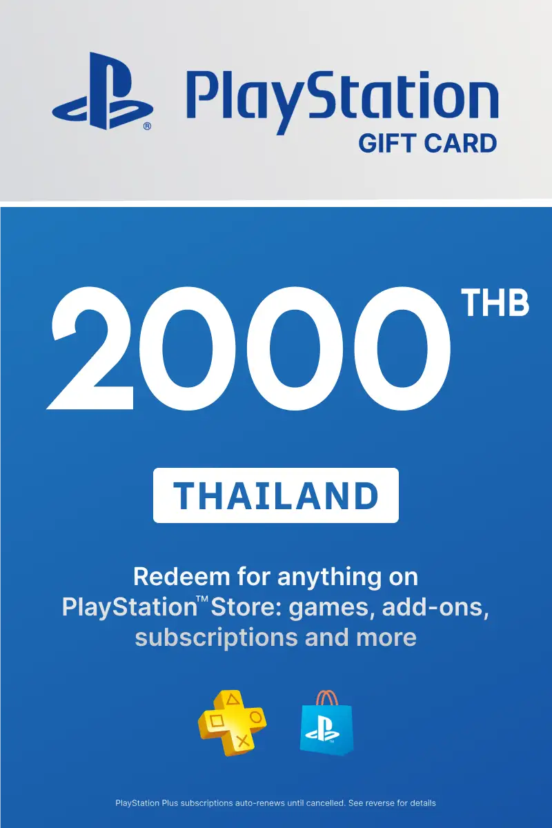 PlayStation Store 2000 THB Gift Card (Thailand) - Digital Key