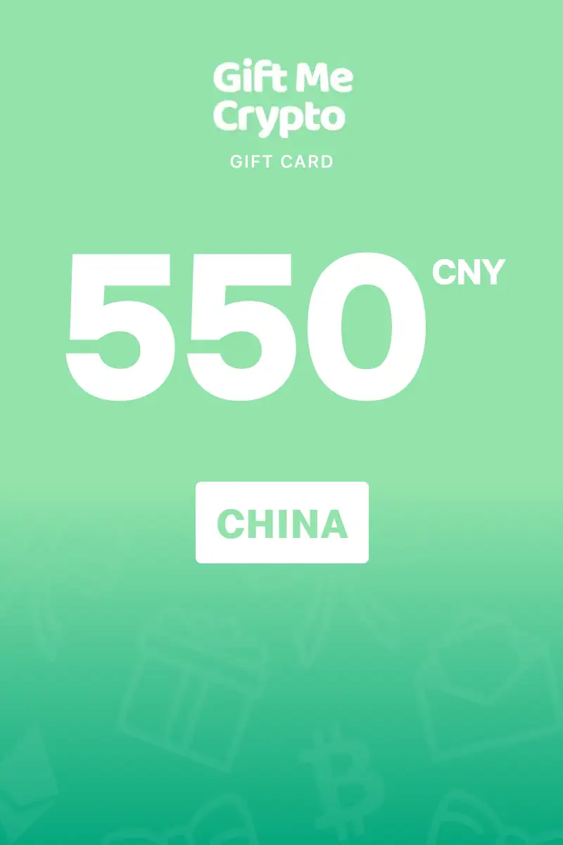 Gift Me Crypto 550 CNY Gift Card (China) - Digital Key
