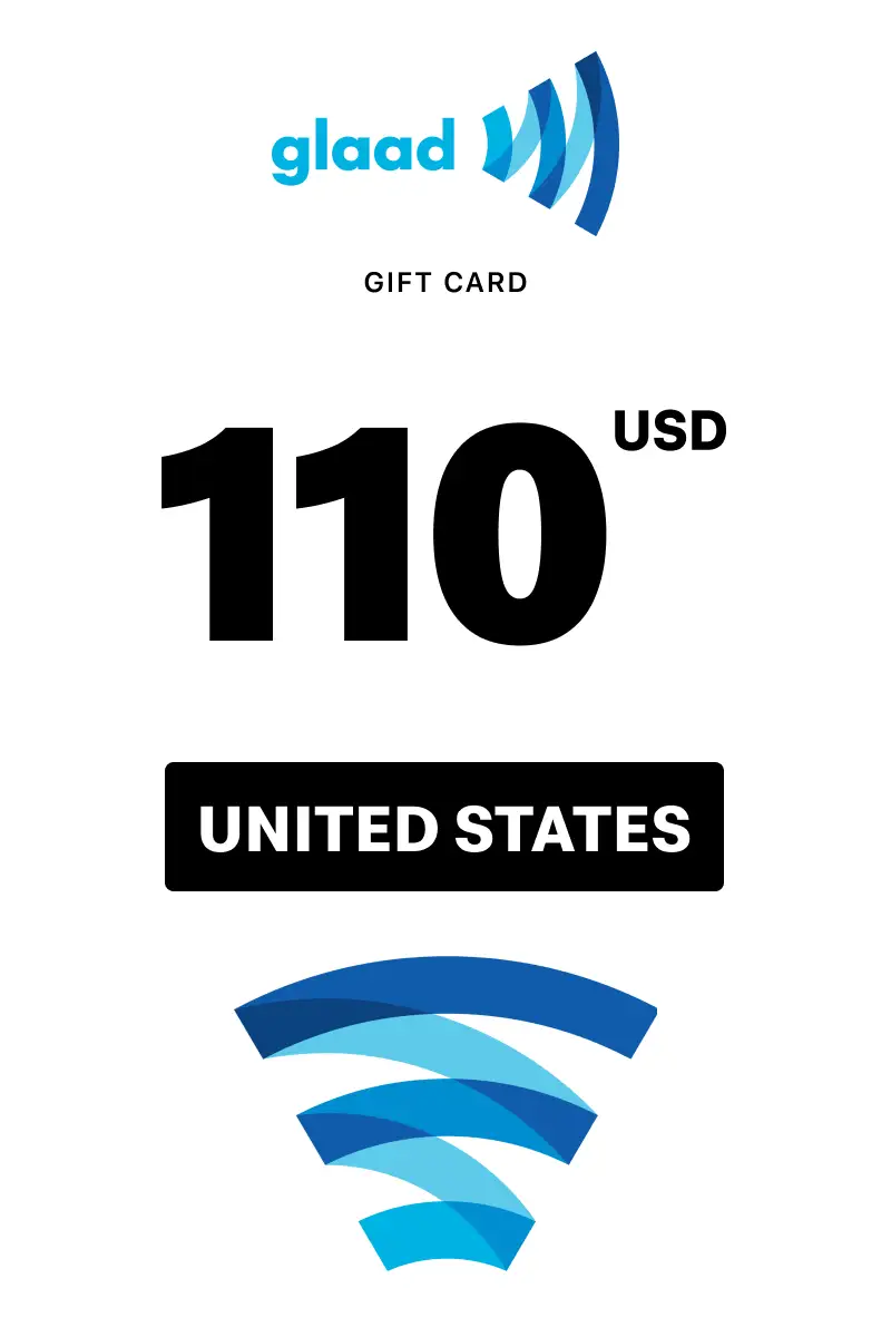 GLAAD 110 USD Gift Card (United States) - Digital Key