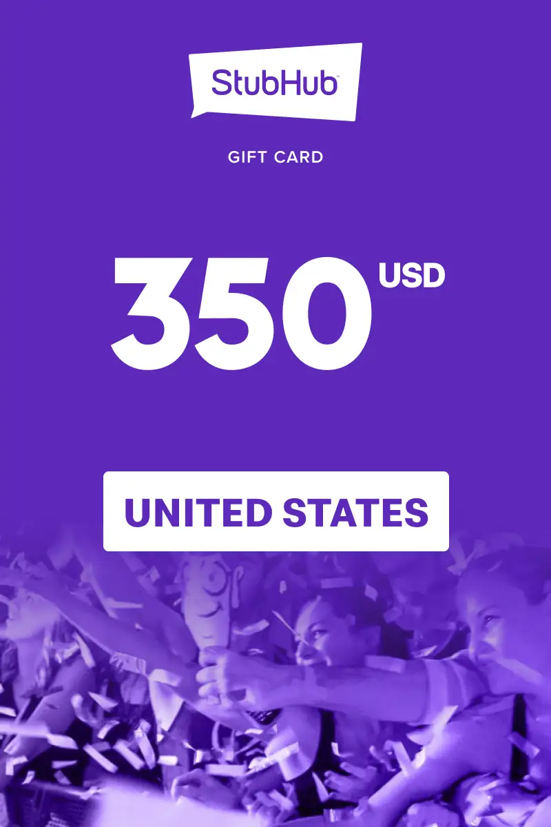 StubHub 350 USD Gift Card (United States) - Digital Key