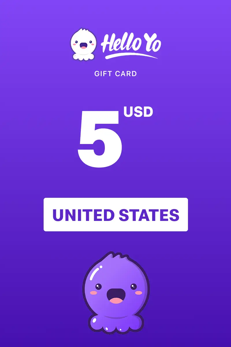 Hello Yo 5 USD Gift Card (United States) - Digital Key