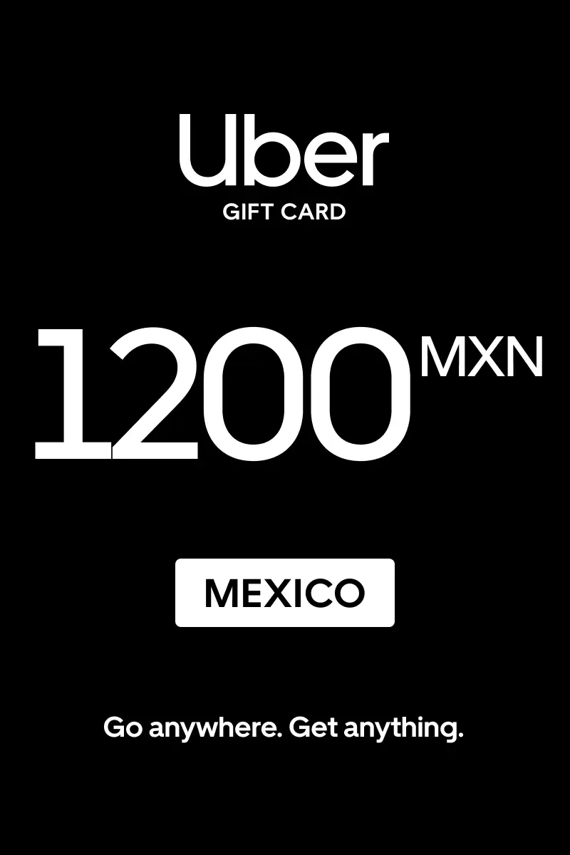 Uber 1200 MXN Gift Card (Mexico) - Digital Key