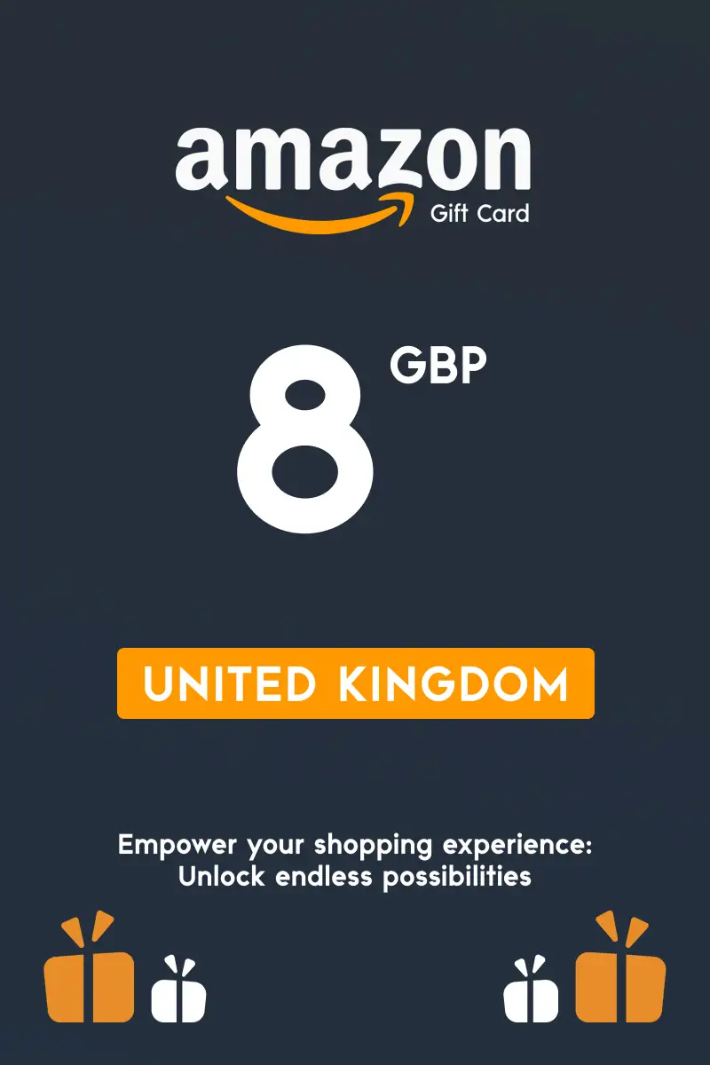 Amazon 8 GBP Gift Card (United Kingdom) - Digital Key
