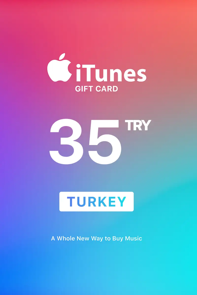 Apple iTunes 35 TRY Gift Card (Turkey) - Digital Key