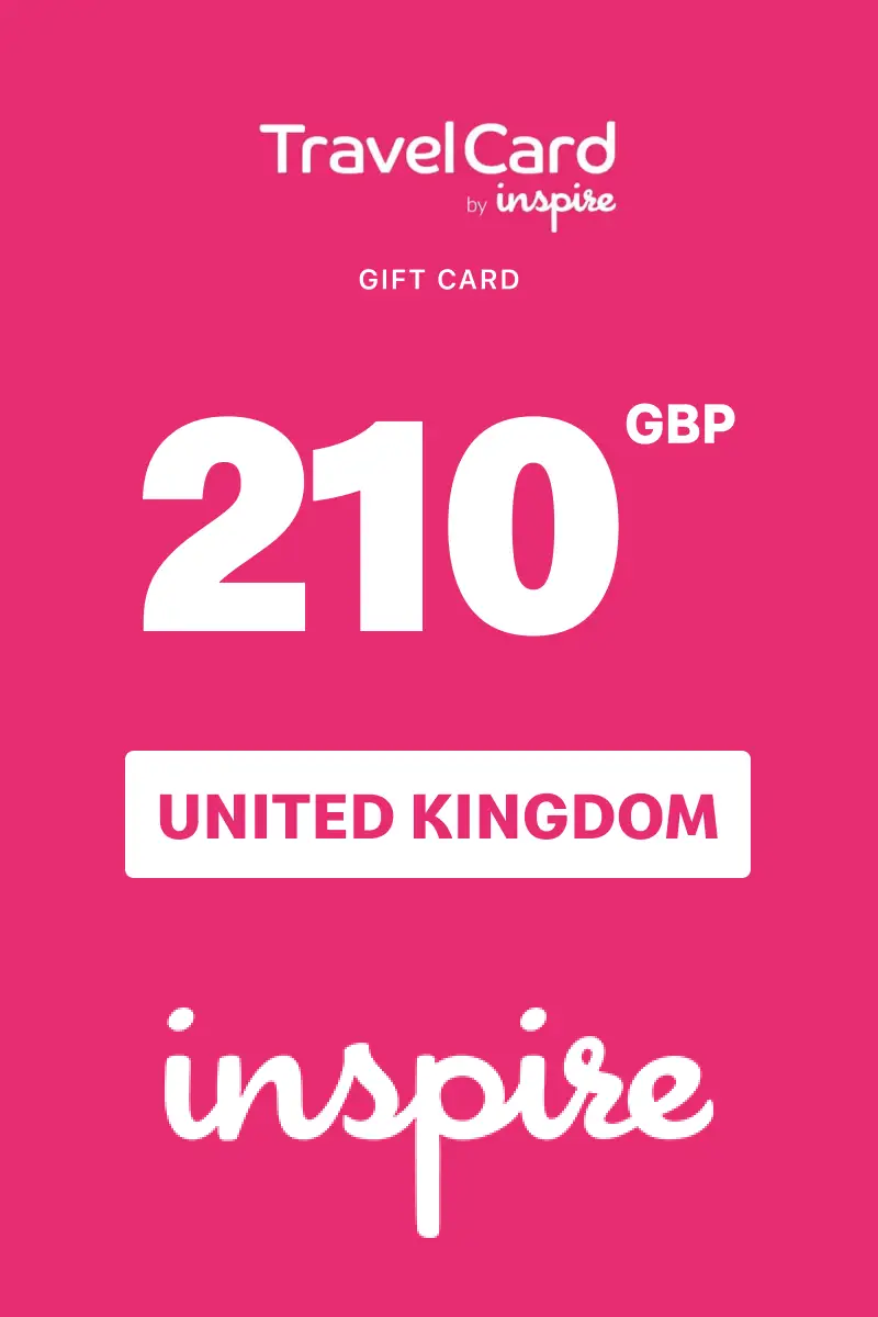 TravelCard by Inspire 210 GBP Gift Card (United Kingdom) - Digital Key