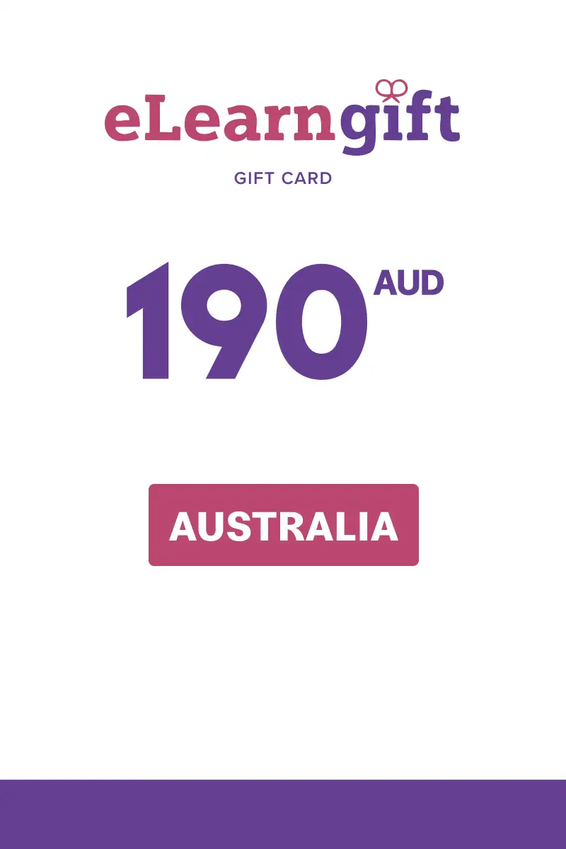 eLearnGift 190 AUD Gift Card (Australia) - Digital Key