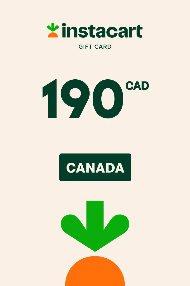 Instacart 190 CAD Gift Card (Canada) - Digital Key