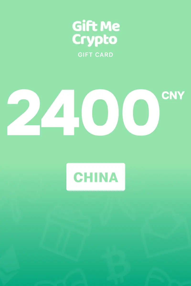 Gift Me Crypto 2400 CNY Gift Card (China) - Digital Key