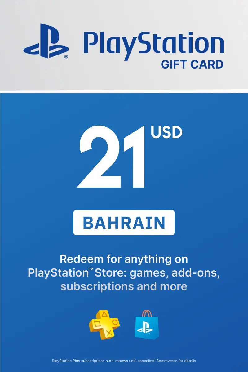 PlayStation Store 21 USD Gift Card (Bahrain) - Digital Key