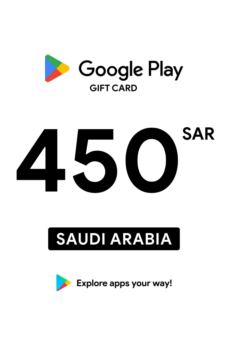 Google Play 450 SAR Gift Card (Saudi Arabia) - Digital Key