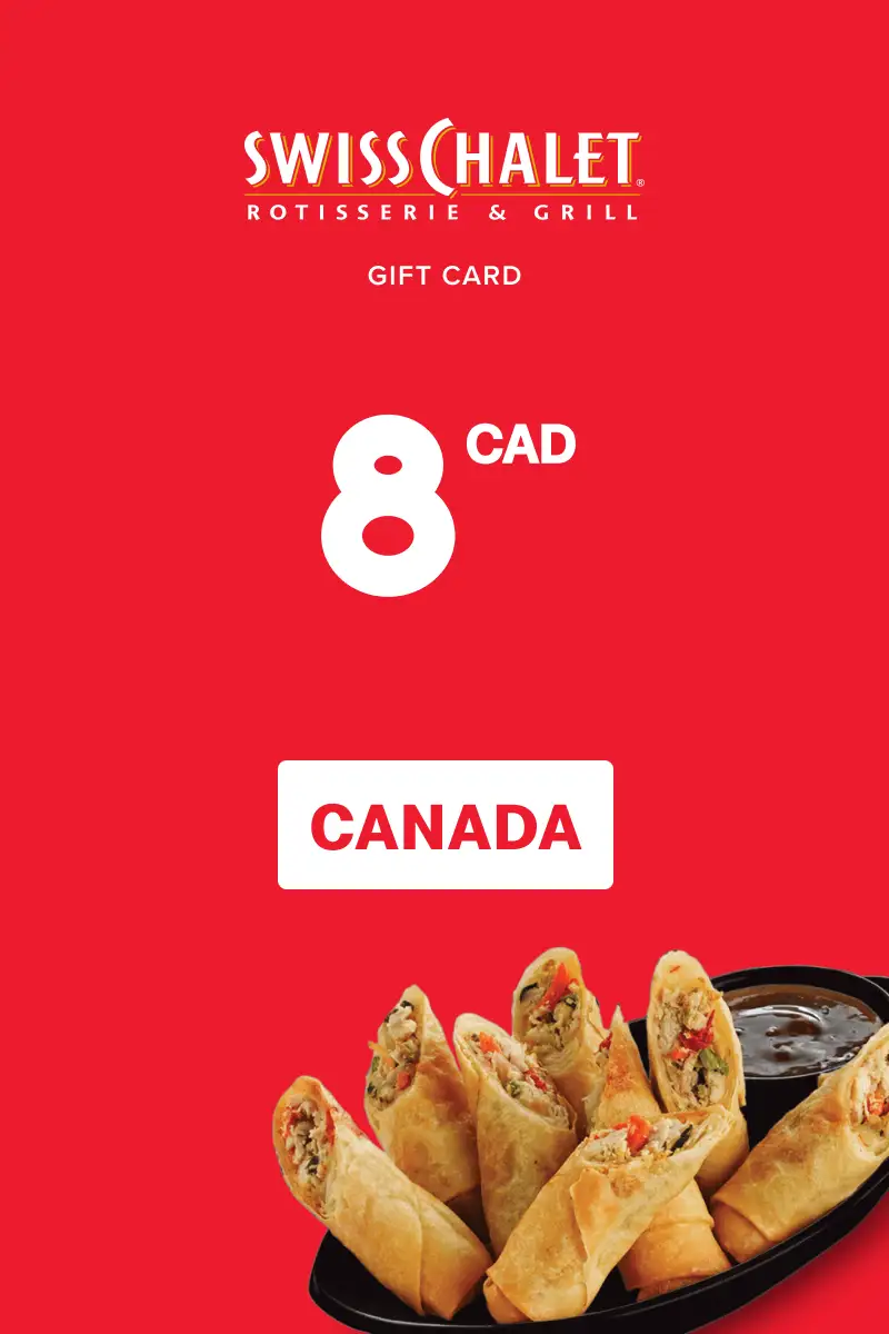Swiss Chalet 8 CAD Gift Card (Canada) - Digital Key