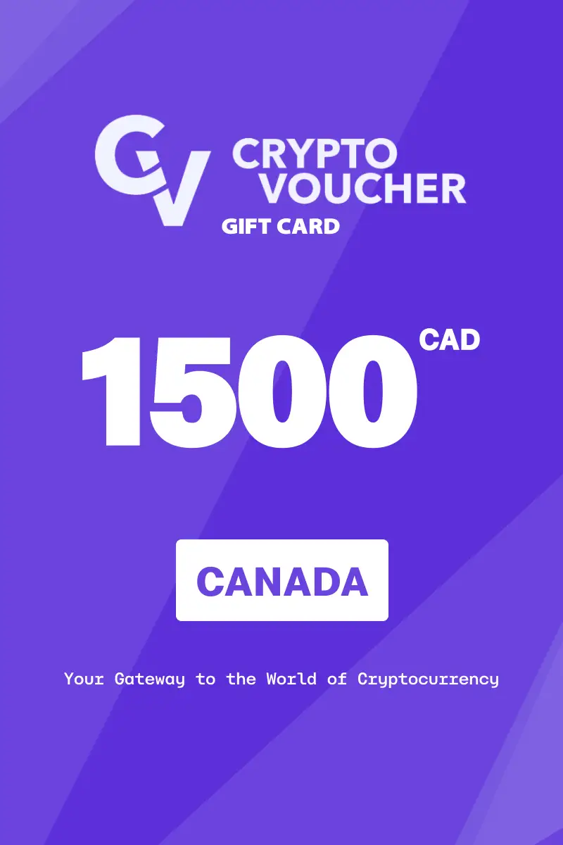Crypto Voucher 1500 CAD Gift Card (Canada) - Digital Key