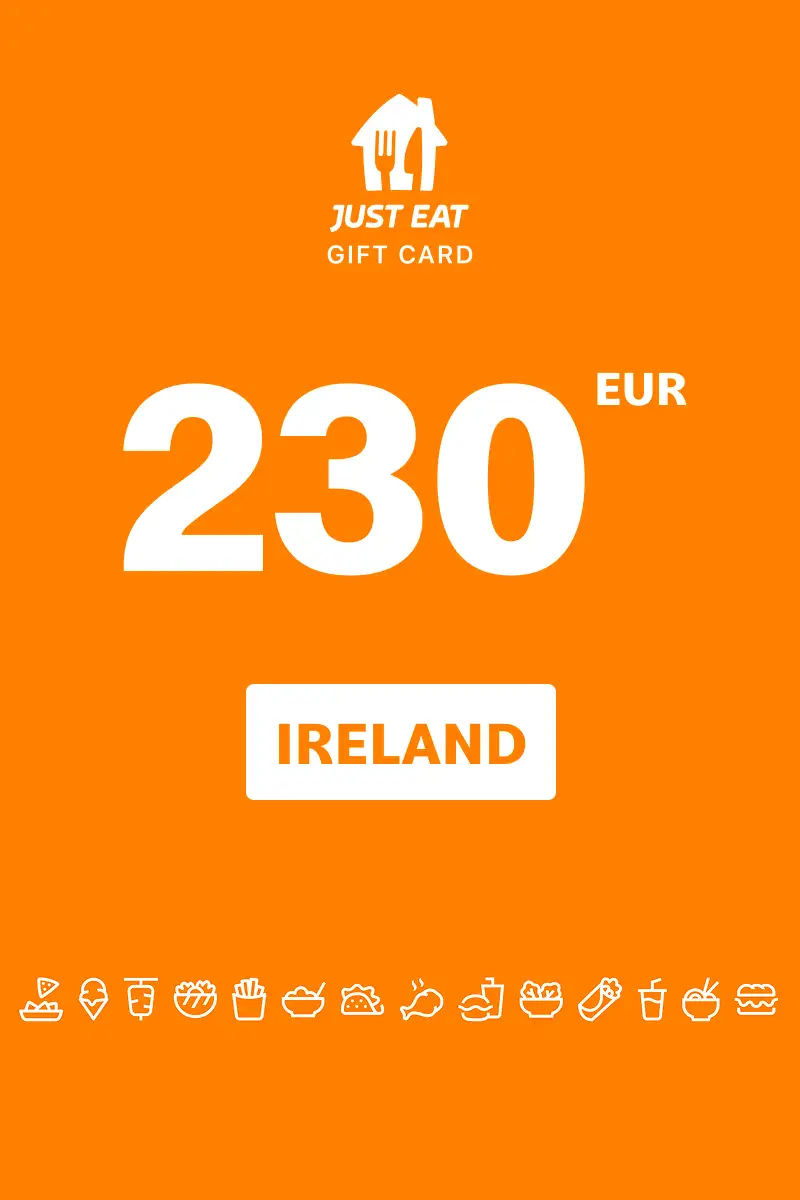 Just Eat 230 EUR Gift Card (Ireland) - Digital Key