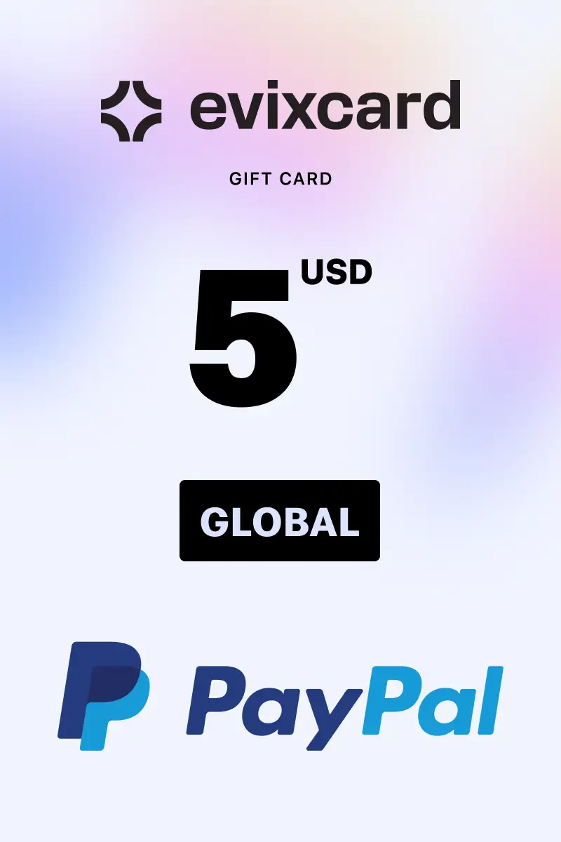 EvixCard PayPal 5 USD Gift Card (Global) - Digital Key