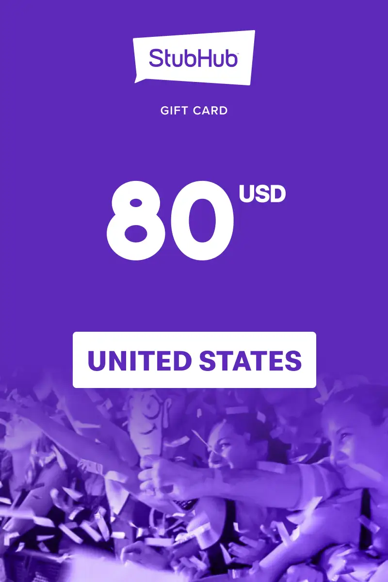 StubHub 80 USD Gift Card (United States) - Digital Key