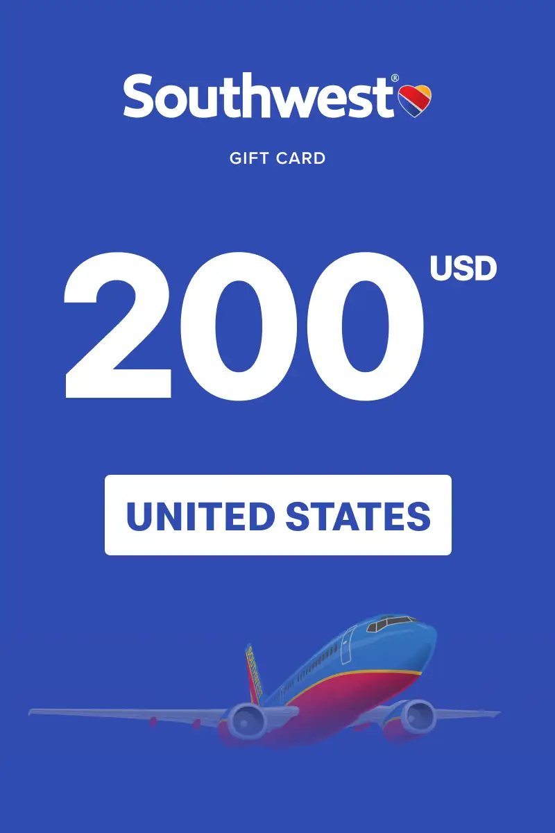 Southwest Airlines 200 USD Gift Card (United States) - Digital Key