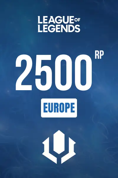 League of Legends - 2500 RP (Europe) - Digital Key