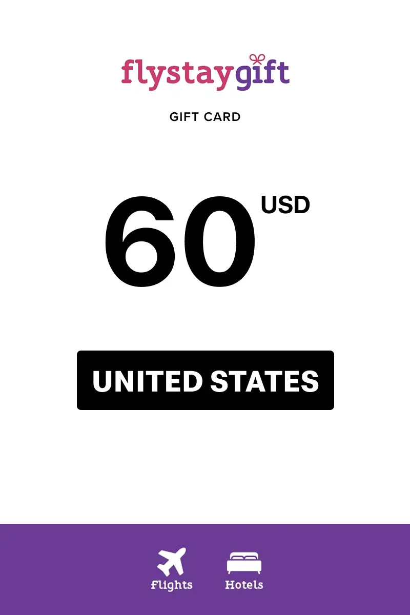 Flystay Gift 60 USD Gift Card (United States) - Digital Key