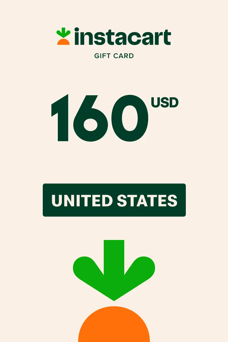 Instacart 160 USD Gift Card (United States) - Digital Key