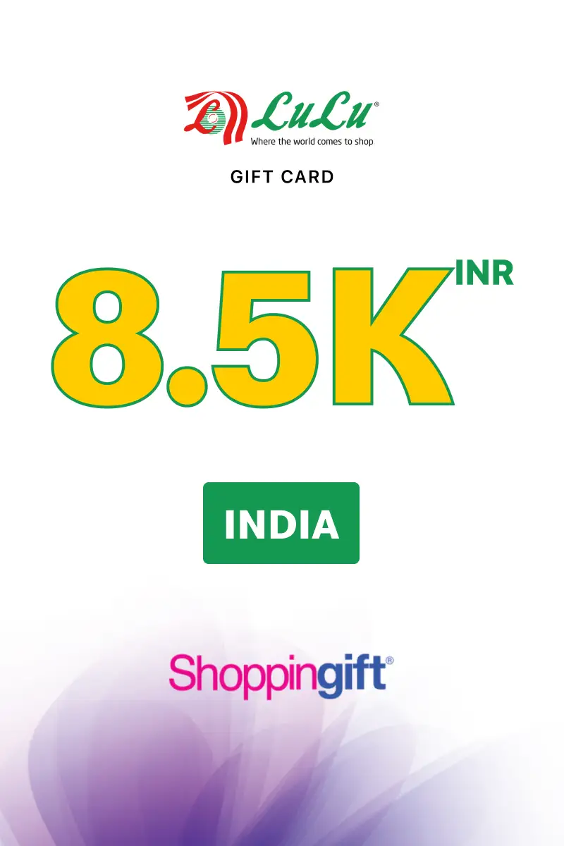 Lulu Hypermarket 8500 INR Gift Card (India) - Digital Key