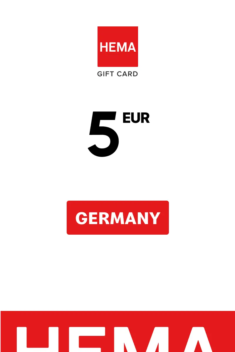 HEMA 5 EUR Gift Card (Germany) - Digital Key