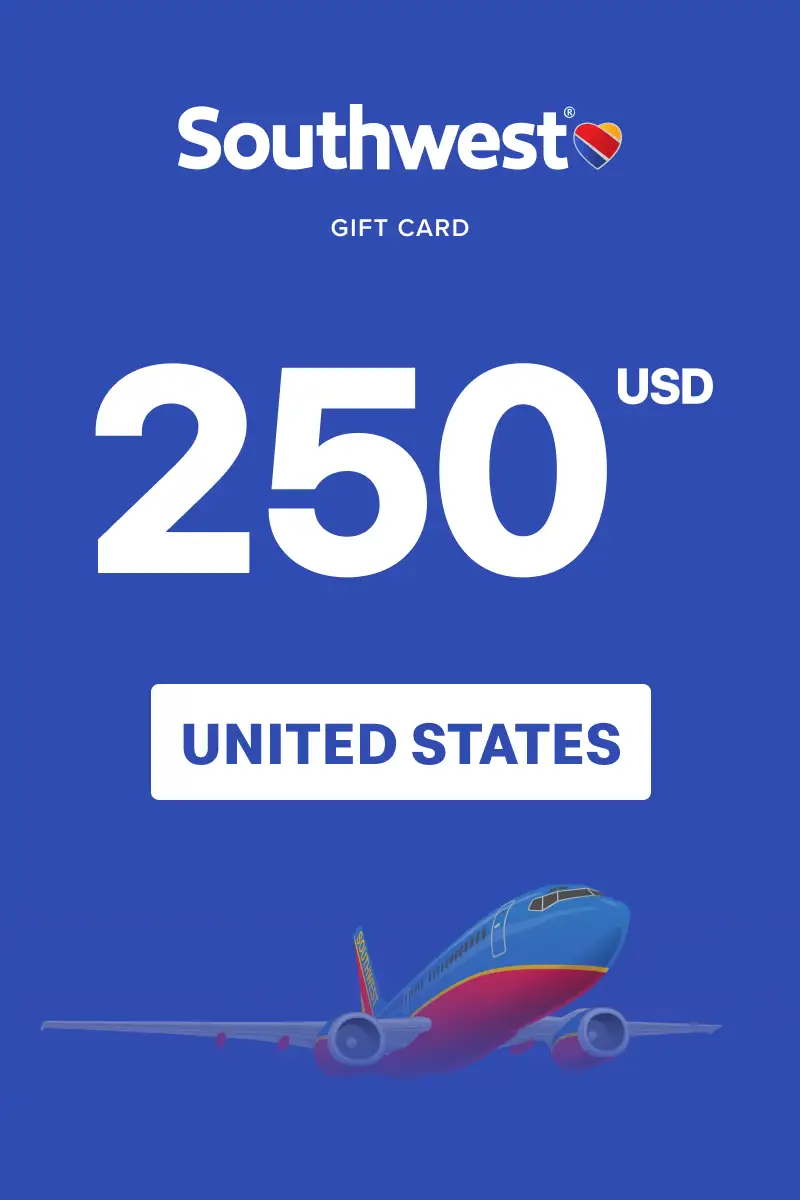 Southwest Airlines 250 USD Gift Card (United States) - Digital Key