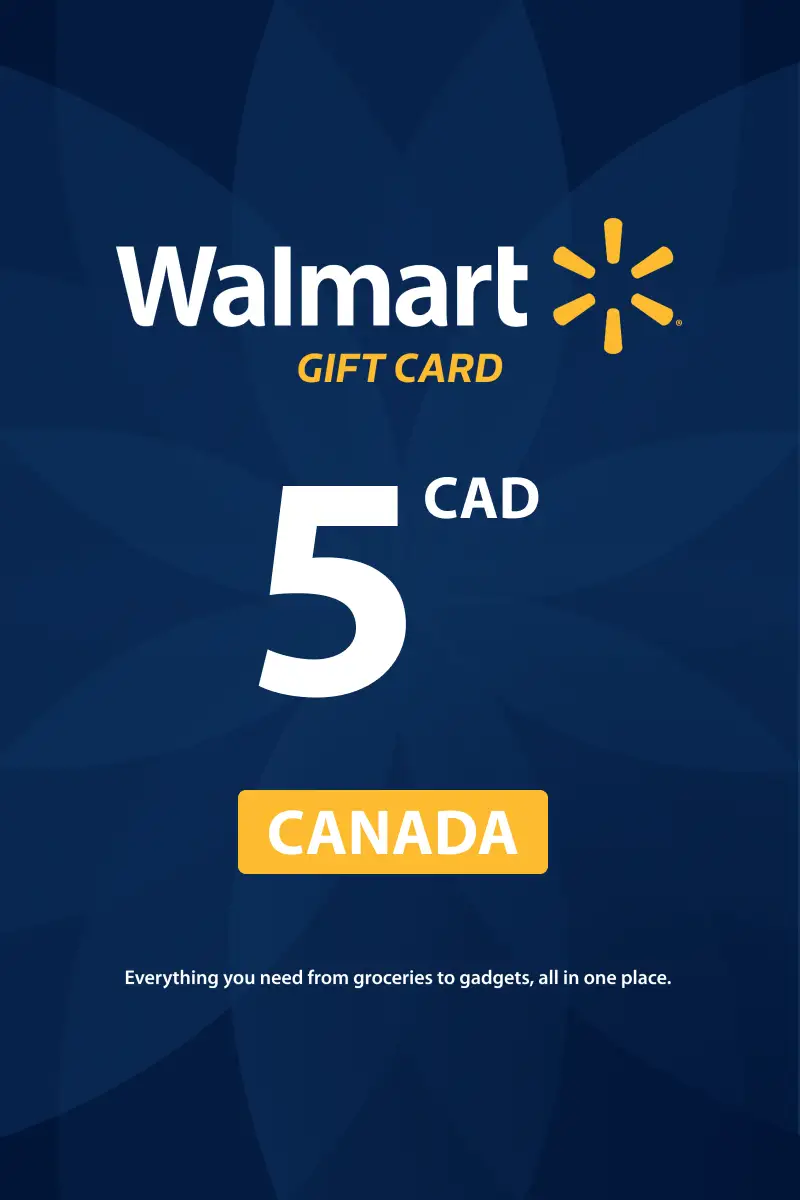 Walmart 5 CAD Gift Card (Canada) - Digital Key