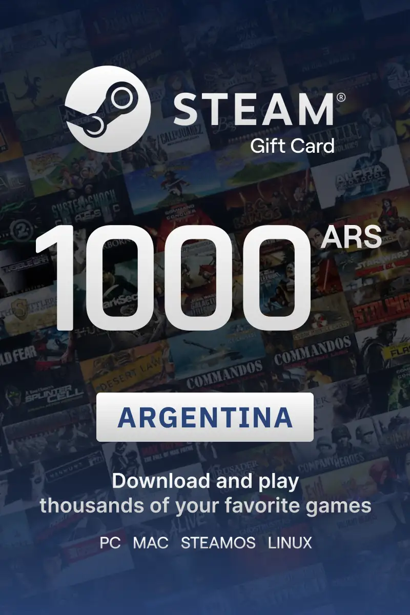 Buy Steam Wallet 1000 ARS Gift Card (Argentina) Digital Key