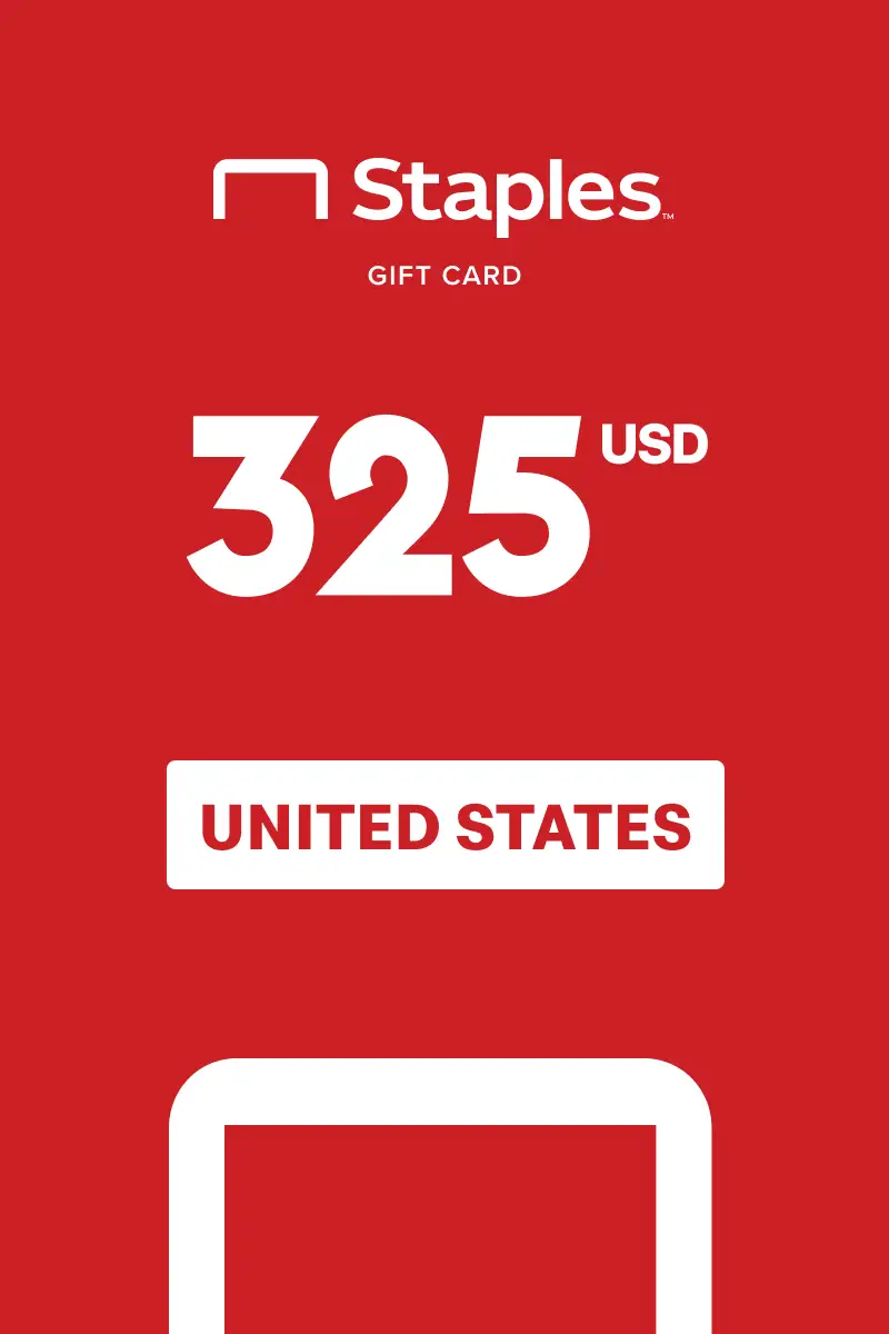 Staples 325 USD Gift Card (United States) - Digital Key
