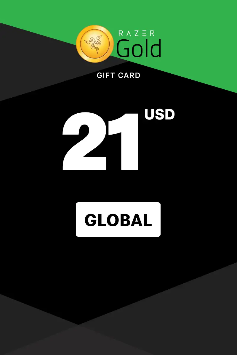 Razer Gold 21 USD Gift Card (Global) - Digital Key